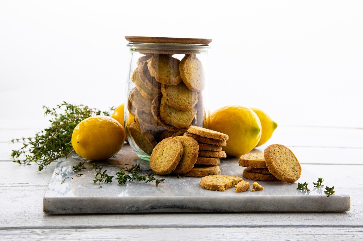 Lemon and Thyme Shortbread - Twisted Citrus